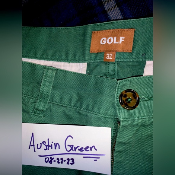 GolfWang Forest Green Chinos ! - Picture 2 of 3